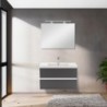 Vario Forte 80 komplett fürdőszoba bútor fehér-antracit