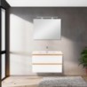 Vario Forte 80 komplett fürdőszoba bútor tölgy-fehér