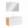 Vario Pull 100 komplett fürdőszoba bútor tölgy-fehér