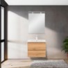 Vario Pull 60 komplett fürdőszoba bútor fehér-tölgy