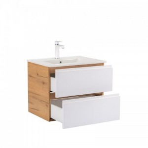 Vario Pull 60 komplett fürdőszoba bútor tölgy-fehér