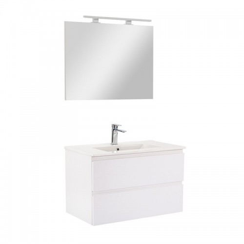 Vario Pull 80 komplett fürdőszoba bútor fehér-fehér