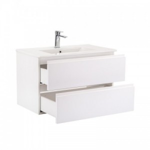 Vario Pull 80 komplett fürdőszoba bútor fehér-fehér