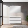 Vario Trim 100 komplett fürdőszoba bútor fehér-fehér
