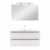 Vario Trim 100 komplett fürdőszoba bútor tölgy-fehér