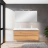 Vario Trim 120 komplett fürdőszoba bútor antracit-tölgy