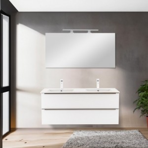 Vario Trim 120 komplett fürdőszoba bútor tölgy-fehér