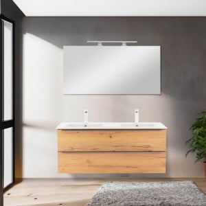 Vario Trim 120 komplett fürdőszoba bútor tölgy-tölgy