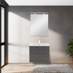 Vario Trim 60 komplett fürdőszoba bútor antracit-antracit
