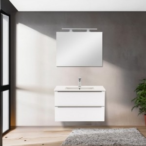 Vario Trim 80 komplett fürdőszoba bútor fehér-fehér
