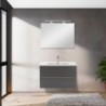 Vario Trim 80 komplett fürdőszoba bútor fehér-antracit