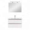 Vario Trim 80 komplett fürdőszoba bútor antracit-fehér