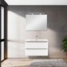 Vario Trim 80 komplett fürdőszoba bútor tölgy-fehér