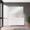 Vario Clam 120 komplett fürdőszoba bútor fehér-fehér