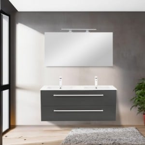 Vario Clam 120 komplett fürdőszoba bútor antracit-antracit