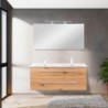 Vario Clam 120 komplett fürdőszoba bútor antracit-tölgy