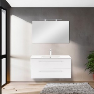 Vario Clam 100 alsó szekrény mosdóval antracit-fehér