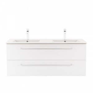 Vario Clam 120 alsó szekrény mosdóval tölgy-fehér