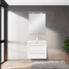 Vario Clam 60 alsó szekrény mosdóval tölgy-fehér