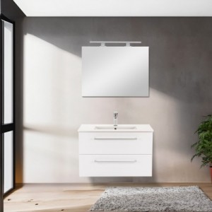 Vario Clam 80 alsó szekrény mosdóval fehér-fehér