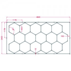 Sky Light SKL06 méhsejt mennyezeti világítás 6500K