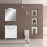 Bianca Prime 75 komplett fürdőszobabútor, magasfényű fehér színben