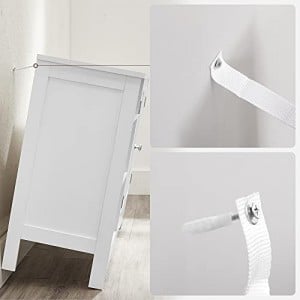 Fürdőszoba szekrény, 30 x 90 x 60 cm | Fehér