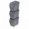 Sortibox set 3x20l - kő szürke