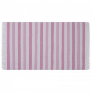 Stripe 2 darabos kéztörlő szett rózsaszín és fehér