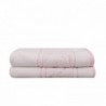 Sultan 2 darabos fürdőlepedő szett fehér és rózsaszín