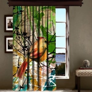 Bird Patterned függöny 140 x 260 cm