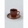 Kávéscsésze készlet barna színben