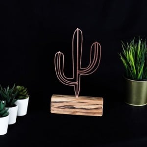 Cactus Mini bronz decoráció