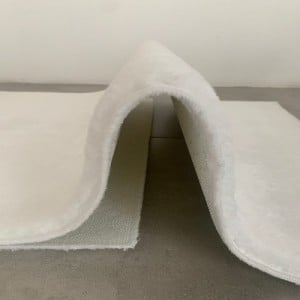 Fehér fürdőszobaszőnyeg 100 cm