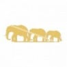 Elephants Metal Decor arany fém fali dekor
