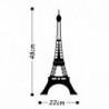 Eiffel Tower fekete fém fali dekor