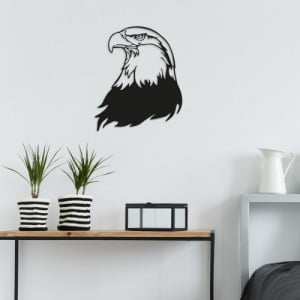 Eagle fekete fém fali dekor