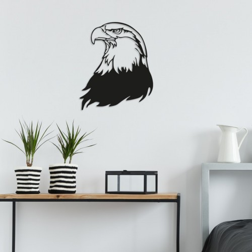 Eagle fekete fém fali dekor