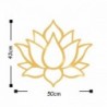 Lotus Flower arany fém fali dekor
