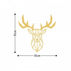 Deer arany fém fali dekor