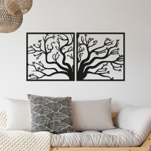 Tree fekete fém fali dekor