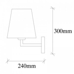 Profil black 1 fali lámpa