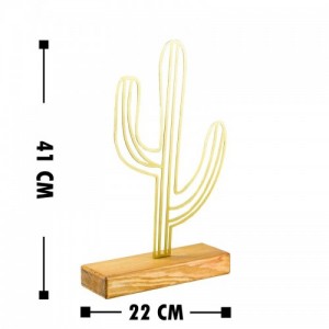 Cactus arany decoráció
