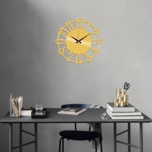Metal Wall Clock arany fém fali dekor óra