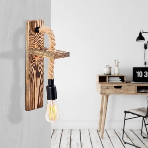 Erebos wooden 1 fali lámpa