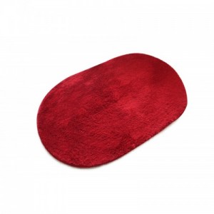 Colors of Oval Oval Red fürdőszobaszőnyeg 60 x 100 cm