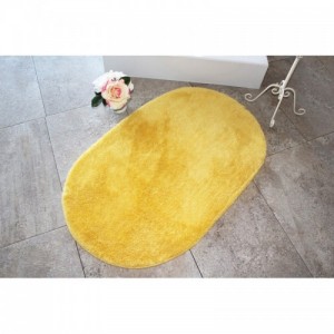 Colors of Oval Oval Yellow fürdőszobaszőnyeg 60 x 100 cm