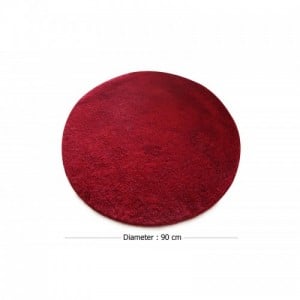 Colors of Oval Red fürdőszobaszőnyeg 90 cm