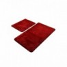 Colors of Oval Red fürdőszobaszőnyeg 2 darabos szett
