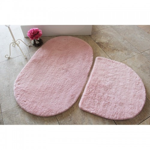 Colors of Oval Oval Light Pink fürdőszobaszőnyeg 2 darabos szett